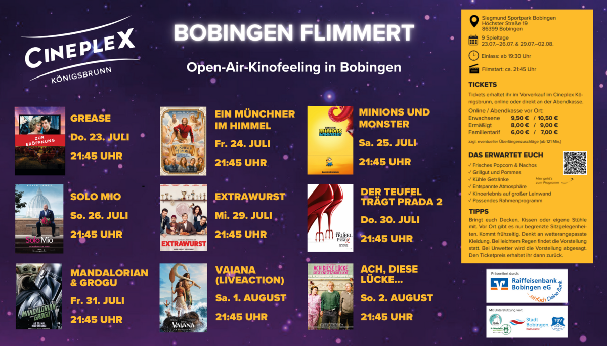 Bobingen flimmert - Programm